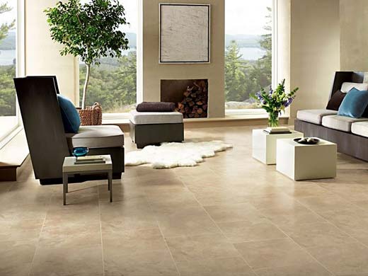 natural limestone flooring.